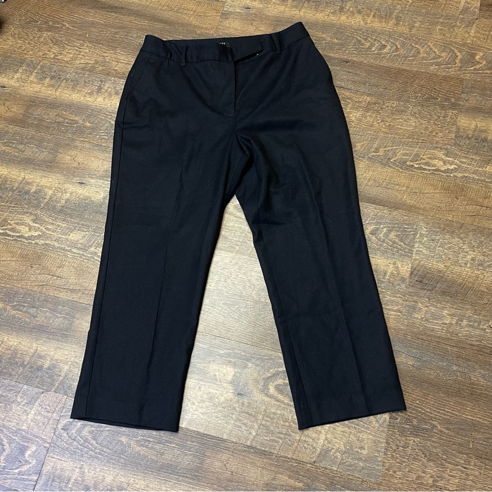 Talbots Pants Women’s 14P Petite Black Heritage Fit Lined Wool Blend Office